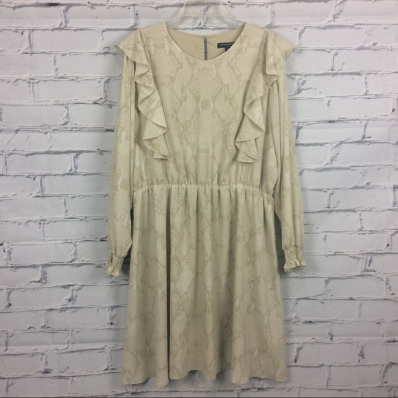 Banana Republic Ruffle Snake Print Dress, Size XL - Picture 11 of 12